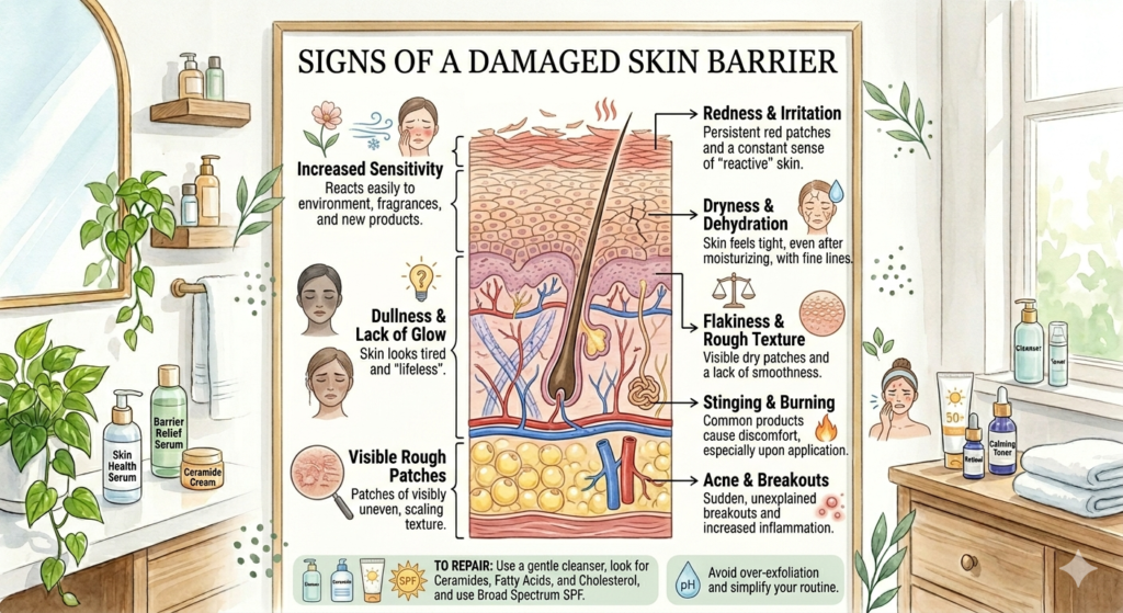 Skin barrier diagram